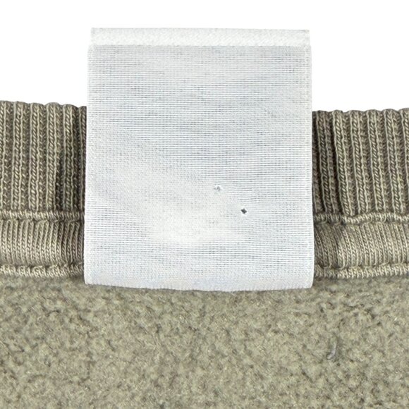 Nike Center Check Olive Crewneck Sweatshirt S Distressed Look - Picture 9 of 16